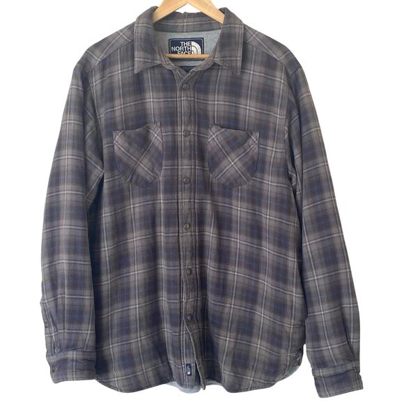 THE NORTH FACE Men's Trapper Insulated Flannel Plaid Shirt Shacket Jacket, Large - Picture 1 of 16
